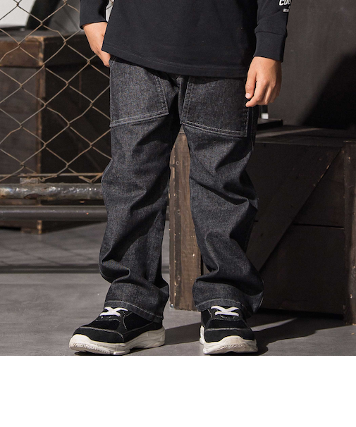 アウトポケットストレッチデニムパンツ(110~160cm)