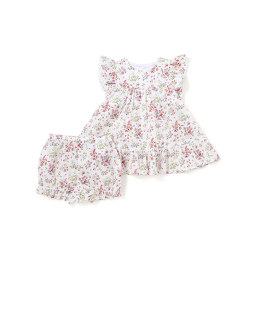 【日本製】【お揃い】リバティ(BluebellFields)タナローンプリントワンピース＋ブルマセットベビー(70~90cm)