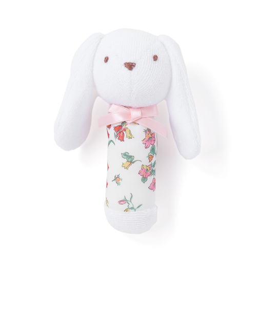 【日本製】【お揃い】リバティ(BluebellFields) タナローン アニマル スティックラトルベビー