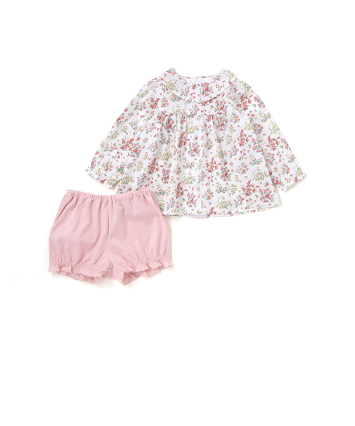 【日本製】【お揃い】リバティ(BluebellFields)タナローンチュニック＋ブルマセット ベビー(70~90cm)