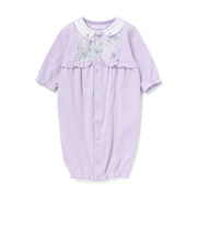 【お揃い】オーガンジー花柄プリント長袖2WAYオール(50~75cm)