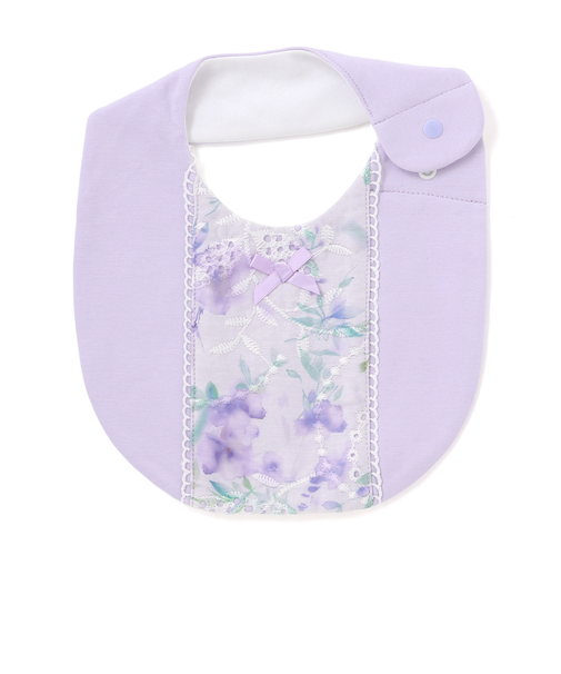 【お揃い】オーガンジー花柄プリントスタイ