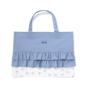 花柄切り替えフリルレッスンバッグ