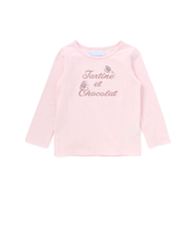 リバティ(leontyne dream)プリントタナローン蝶々アップリケロゴ長袖Tシャツ(100~140cm)