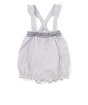 シーチングスモッキング肩ひも付きブルマベビー(70-90cm)