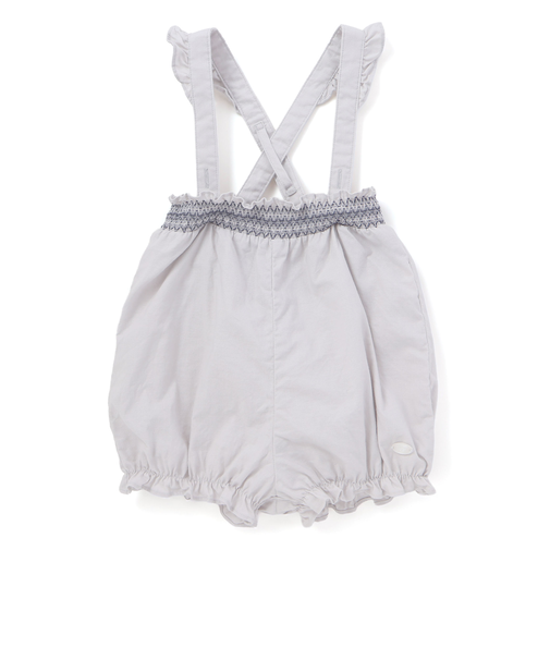 シーチングスモッキング肩ひも付きブルマベビー(70-90cm)