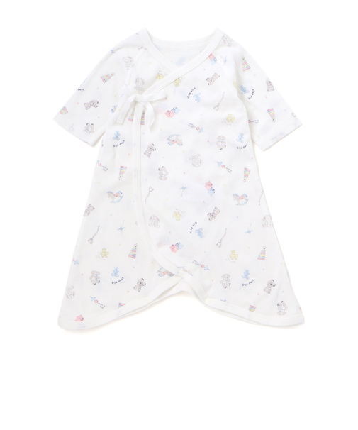 コットンプリント総柄コンビ肌着ベビー(60~70cm)