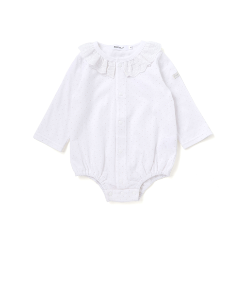 ドットボーダー襟付きボディミニベビー(70~80cm)