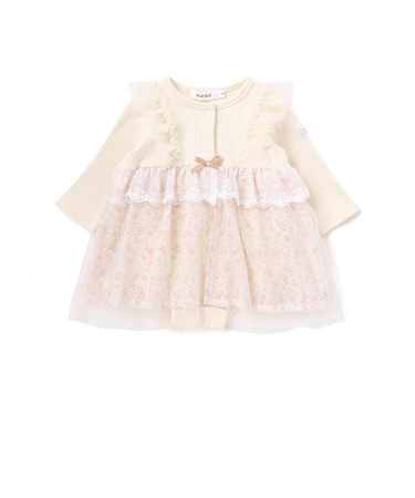 チュール花柄スカートドッキングボディミニベビー(70~80cm)