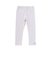 ストレッチ ベア天竺 裾リボン付きレギンス(80~140cm)