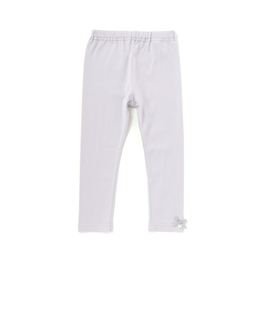 ストレッチ ベア天竺 裾リボン付きレギンス(80~140cm)