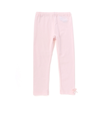 ストレッチ ベア天竺 裾リボン付きレギンス(80~140cm)