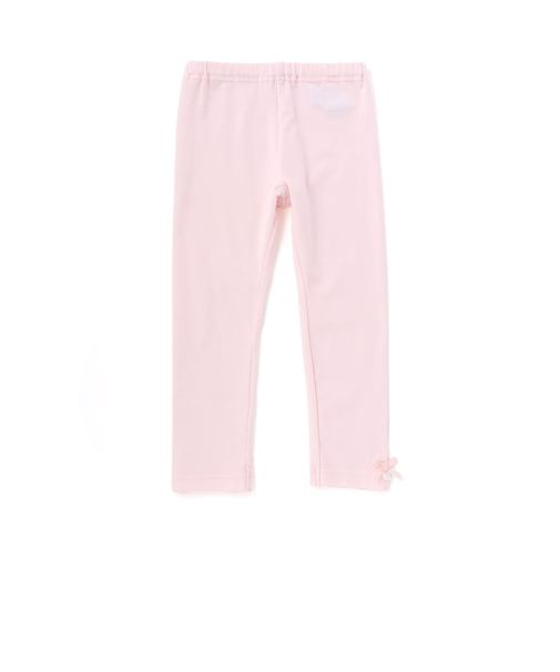 ストレッチ ベア天竺 裾リボン付きレギンス(80~140cm)