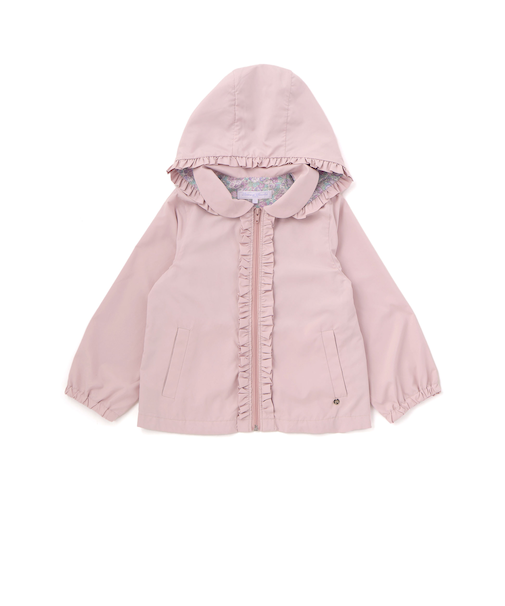 【お揃い】フード取り外しxタフタxリバティ(leontyne dream)タナローンジャケット(90~140cm)