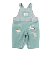 デニムツイルチェック切り替えサロペットベビー(70~80cm)