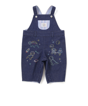 デニムツイルチェック切り替えサロペットベビー(70~80cm)