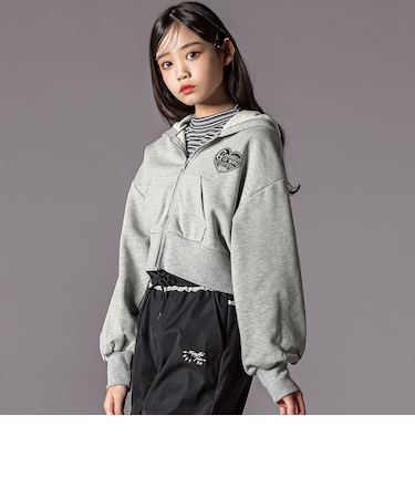 ウエスタン短丈ジップアップパーカー(130~160cm)