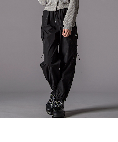 レースアップナイロンカーゴパンツ(130~160cm)
