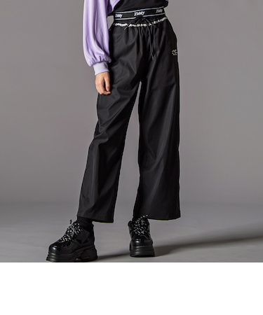 チラレースウエストワイドパンツ(130~160cm)