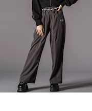 チラレースウエストワイドパンツ(130~160cm)