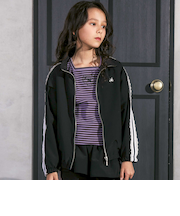 レースライン入りタフタジャケット(110~150cm)