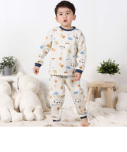 【スララク/腹巻き一体型/吸汗速乾】みんな快眠！みんみんパジャマ 上下セット(80~130cm)