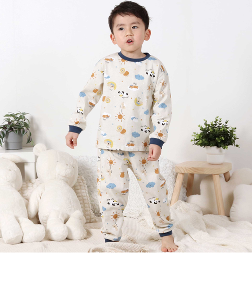 【スララク/腹巻き一体型/吸汗速乾】みんな快眠!みんみんパジャマ 上下セット(80~130cm)