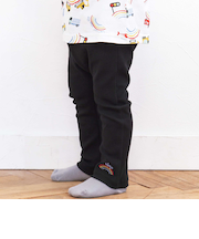 【スララク/防汚加工/オーガニックコットン】前後フリーで時短！パパパッと穿ける前向きパンツ(80~120cm)