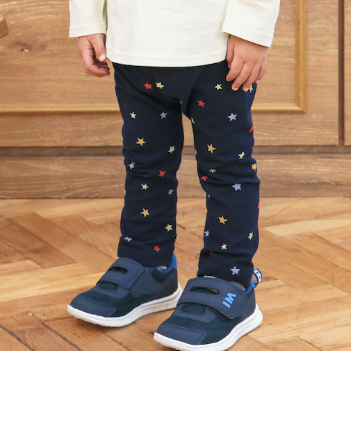 【スララク/防汚加工/オーガニックコットン】前後フリーで時短！パパパッと穿ける前向きパンツ(80~120cm)