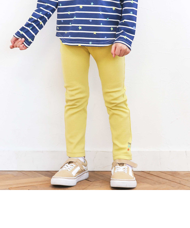 【スララク/防汚加工/オーガニックコットン】前後フリーで時短！パパパッと穿ける前向きパンツ(80~120cm)