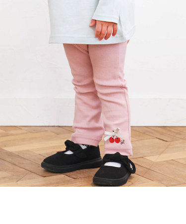 【スララク/防汚加工/オーガニックコットン】前後フリーで時短！パパパッと穿ける前向きパンツ(80~120cm)