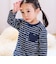 【スララク/防汚加工/オーガニックコットン】ときめきデザイン女の子長袖Tシャツ(80~130cm)