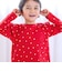 【スララク/防汚加工/オーガニックコットン】ときめきデザイン女の子長袖Tシャツ(80~130cm)