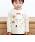 【スララク/防汚加工/オーガニックコットン】わくわくデザイン男の子長袖Tシャツ(80~130cm)