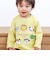 【スララク/防汚加工/オーガニックコットン】わくわくデザイン男の子長袖Tシャツ(80~130cm)