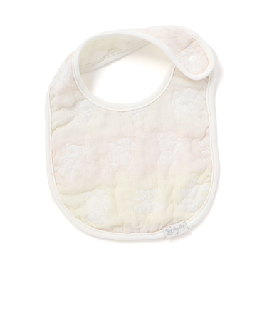 【お揃い】コットンクマ木馬総柄3重ガーゼスタイベビー