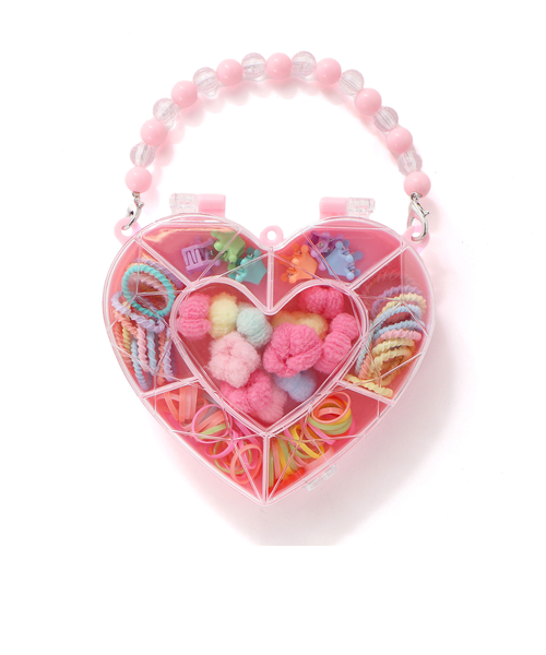 ハートミラーケース付きヘアアクセサリーセット｜ベベ オンライン