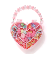 ハートミラーケース付きヘアアクセサリーセット