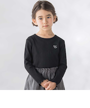 シンプルリブTシャツ(95~150cm)