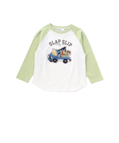 はたらく車サガララグラン天竺長袖Ｔシャツ(80~130cm)