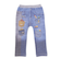 デニム裏プリントミラノリブ8分丈パンツ(80~110cm)