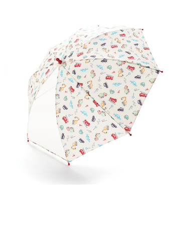 【お揃い】はたらくくるま花柄恐竜プリント総柄傘(45~50cm)