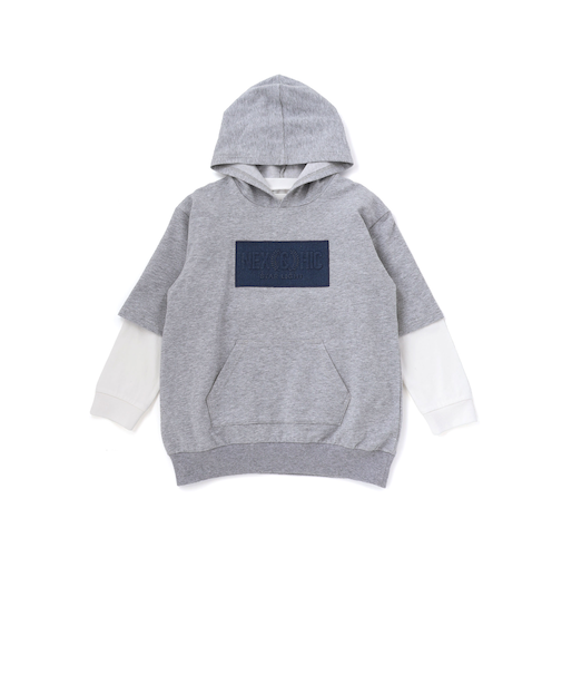 ミニウラゲ半袖フーディ＆天竺長袖Tシャツセット(110~150cm)