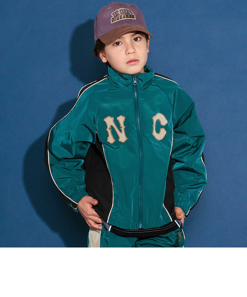 配色切り替えタフタウィンドブレーカー(110~150cm)