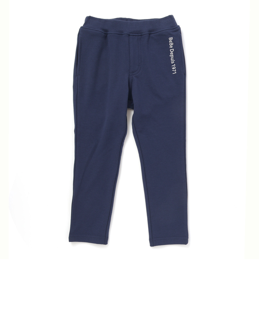 【抗菌防臭】ミラノリブポイントロゴ9分丈ロングパンツ(90~130cm)