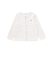 【UVカット・速乾】袖丈調節針抜きテレコ長袖ZIPカーディガン(90~130cm)