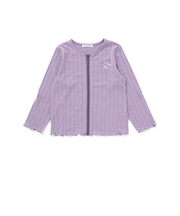 【UVカット・速乾】袖丈調節針抜きテレコ長袖ZIPカーディガン(90~130cm)