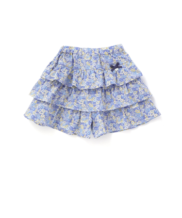 【日本製】【お揃い】リバティ(leontyne dream)プリントタナローン 3段フリルキュロット(90~140cm)