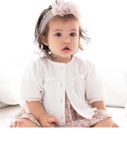 ブライトレーシー天竺ボレロカーディガン(70~90cm)