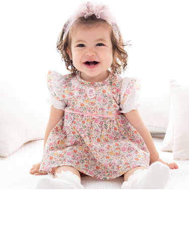 【お揃い】リバティプリント花柄チュニック(70~90cm)